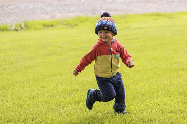 Little boy running